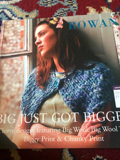 Rare Rowan Book Big Just Got Bigger 30 Designs in Big Wool