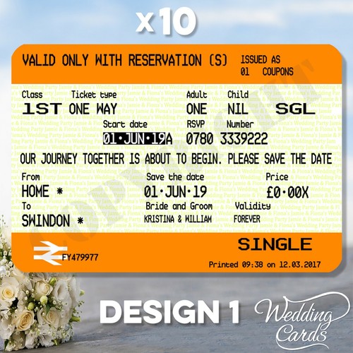 Train rail tickets - x,