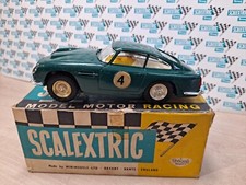 SCALEXTRIC C68  NO4 GREEN ASTON MARTIN "WITH LIGHTS IN ORIGINAL BOX" MINT!!