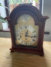 Tempus Fugit Mantel Clock  Wooden - chimes collectable