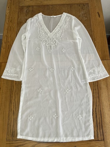 White sequinned - m&s,