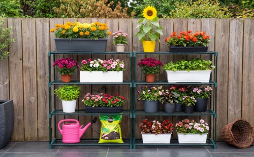 2xplan racks tier - 4-tier, garden