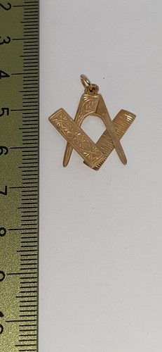 9ct gold masonic - gold,
