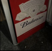 Husky Budweiser Mini Fridge Beer Chiller Glass Door 50L
