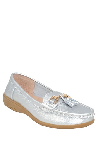 Ladies leather loafer - leather, extra
