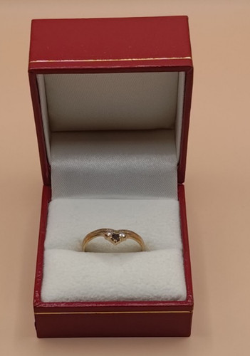9ct gold wishbone - gold, ring