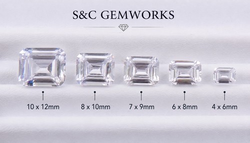 Emerald cut clear - emerald,