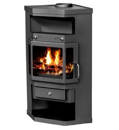 Corner wood burning - burning, stove