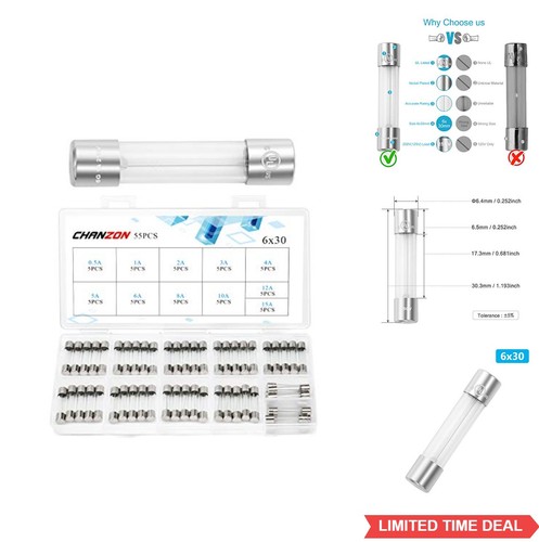 Pcs values 6x30mm - 55,
