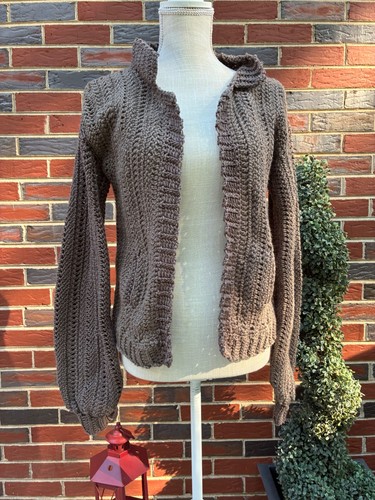 Handmade brown crochet - brown,