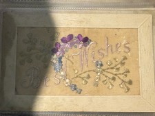 VINTAGE WW1 SILK EMBROIDERED