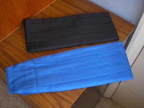 Silk cummerbund adjustable - -,