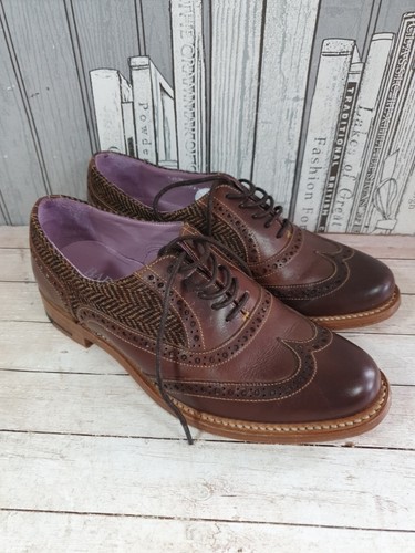 Barker ladies brogue shoes - barker,