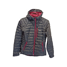 RAB Pertex Nikwax Alpine Womens Puffer Jacket Navy Size UK 8 Microlight With Bag
