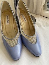 Jacques Vert Ladies Shoes Pale Blue Worn Once Size 6.5