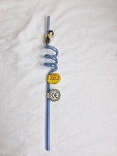 Vintage Disney Pixar Blue Curly Straw Hugger Toy Story Woody 