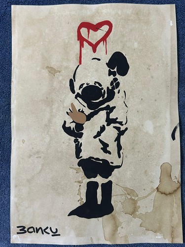 Banksy drawing and painting - banksy,