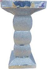 Silver Ceramic Pillar