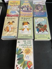 X 7 VHS Video Tapes Children Kids Inc Rugrats Balamory Kipper Tweenies Good Con