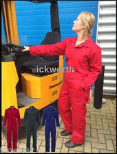 Ladies zip front boilersuit - ladies,