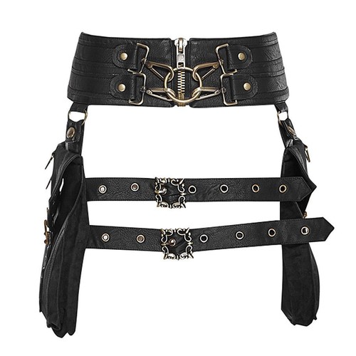Steampunk leather waist - steampunk,