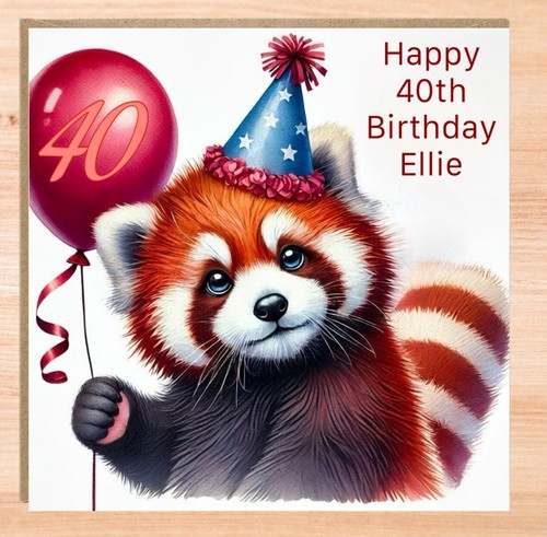 Personalised red panda - personalised,