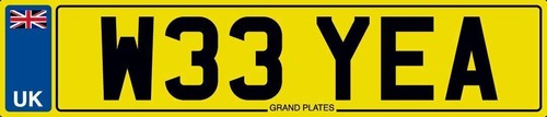 Wee number plate - wee,