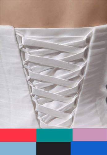 Wedding gown satin corset - gown,
