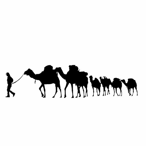 Caravan camels stickers x - caravan,