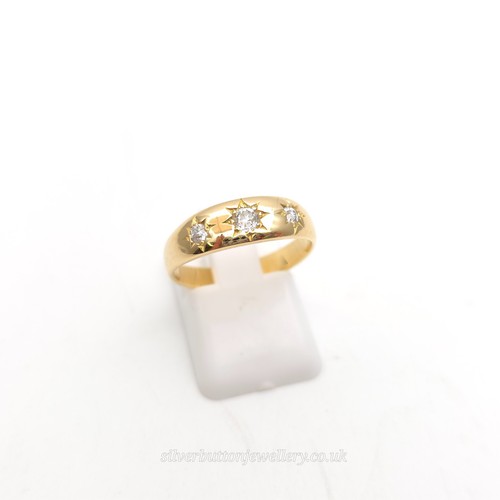 18ct yellow gold antique - antique, three