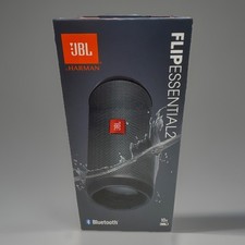 JBL FLIP ESSENTIAL 2 PORTABLE WATERPROOF BLUETOOTH SPEAKER - BLACK - BRAND NEW