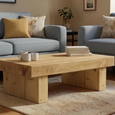 Handmade wooden beam coffee - handmade,