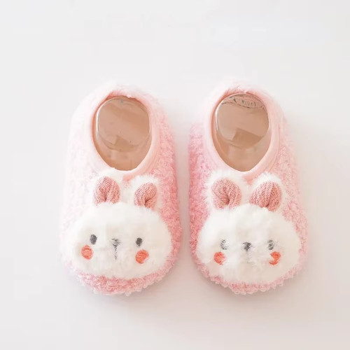 Warm plush baby slippers - warm,