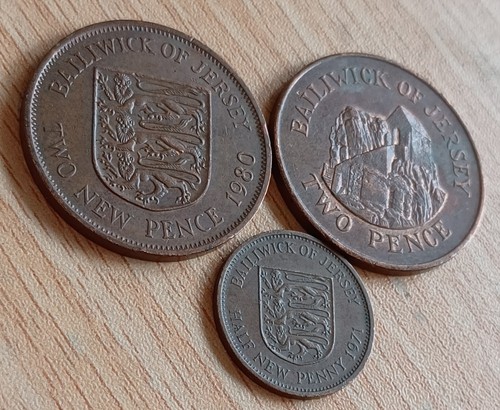 Jersey coins - jersey, x3