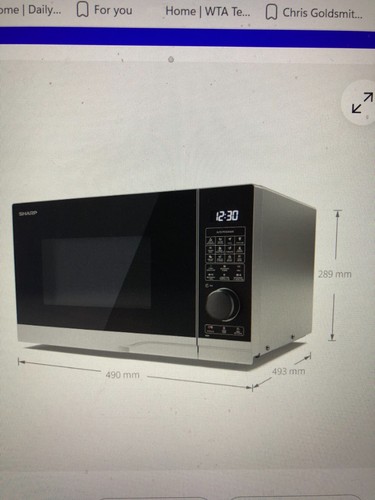 New sharp 25l microwave oven - sharp,