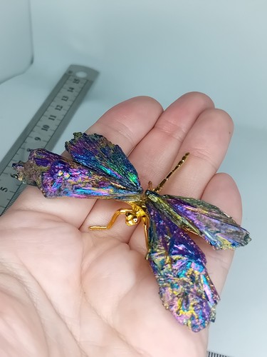 Titanium aura crystal - titanium,