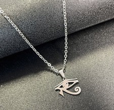 Eye of Horus Necklace Silver