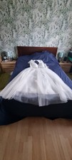 Stacees Tulle Wedding Dress In Ivory.  Custom Made (See Photo For Dimensions)
