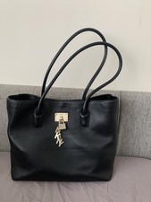 Genuine leather Black DKNY