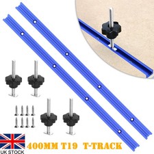 Aluminium T19 T-Slot Track Alloy Jig Woodworking Fixture Sliding Nut Set Bolts