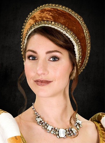Gold tudor french hood perfect - gold,