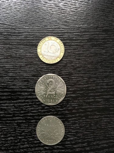 French francs coins franc - french,