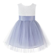 Backless Lace Flower Girl