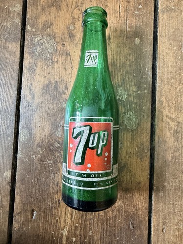Vintage 1940s 50s 7up green - vintage,