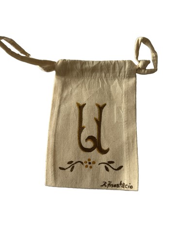 Hand painted cotton - "u”,