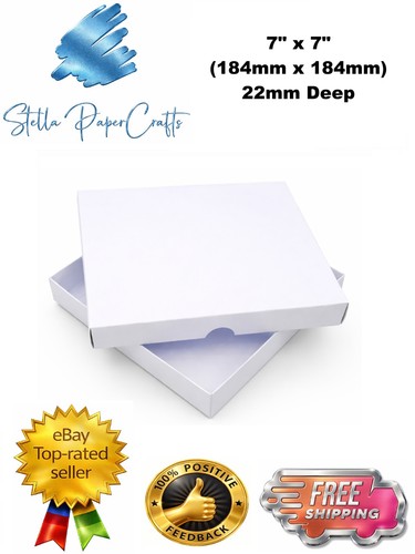White greeting card - 7",