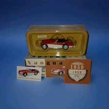 VANGUARDS AUSTIN HEALEY OPEN TOP COLORADO RED/IVORY WHITE 1/43 VA51000 model car