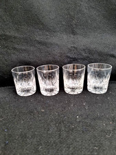 4 x Vintage Cut Crystal Whisky