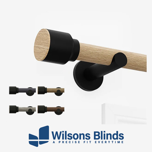 Curtain pole wood - -, wood-effect