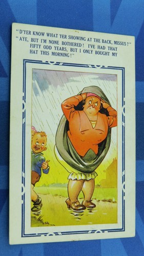 Saucy bamforth comic postcard - comic,